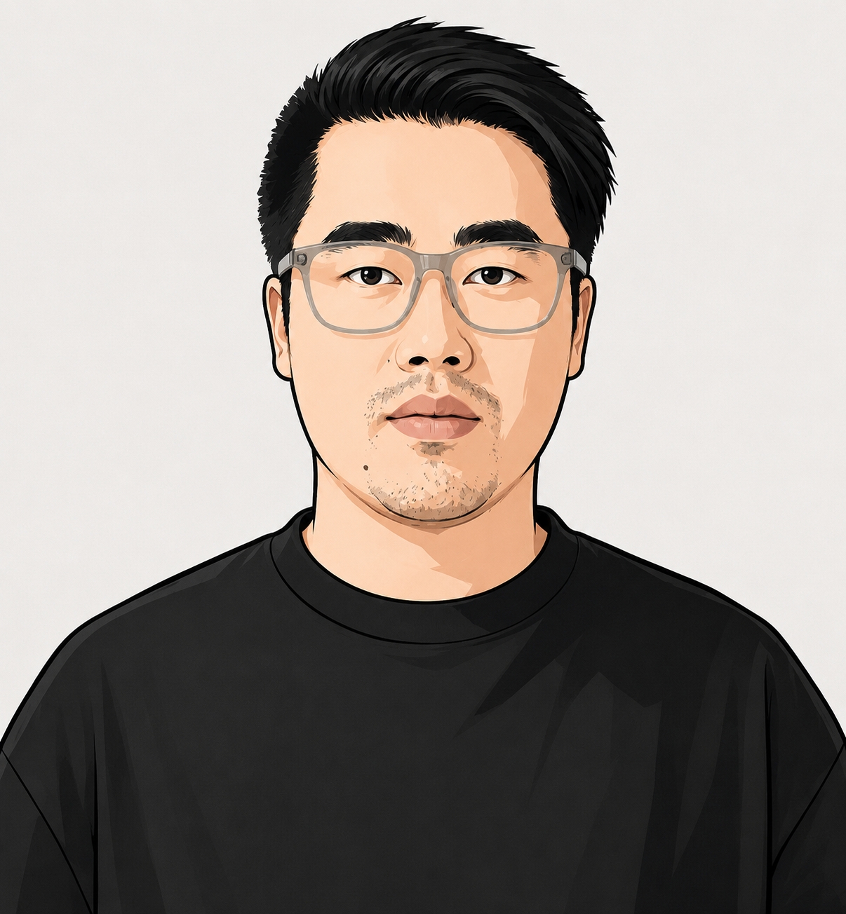 Bacon 的卡通肖像